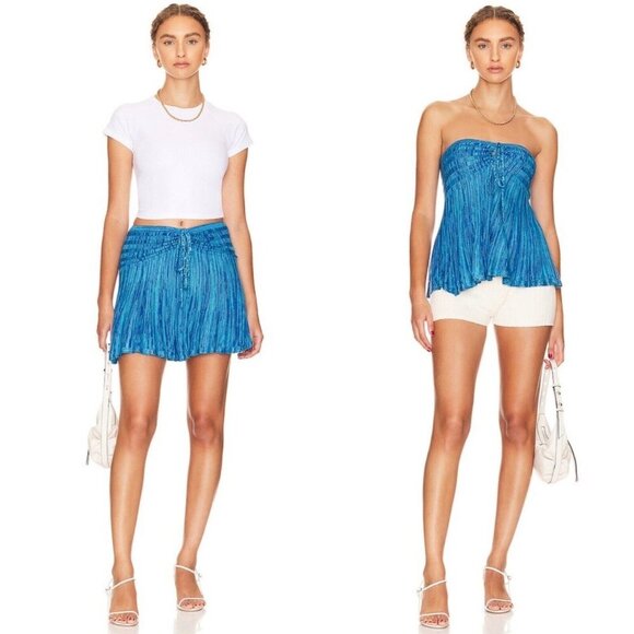 Free People Dresses & Skirts - NWT Free People Sylvia Mini Convertible - True Blue Combo - XS